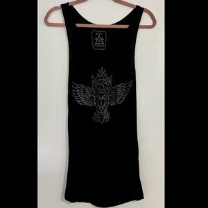 Owl Rocker Ripped Back Detail Tank